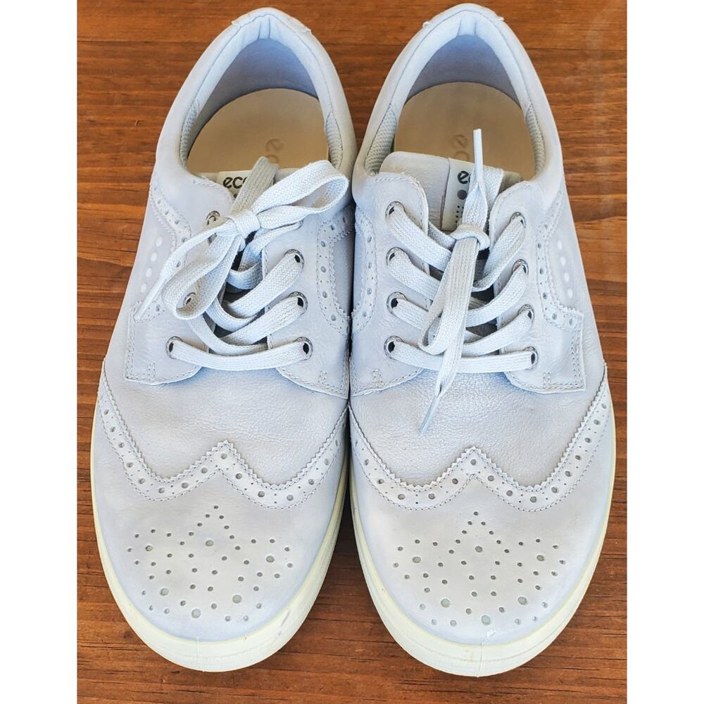 ECCO Gray Hybrid Men's Size 12 Casual/Golf Wingtip/Brogue Leather Shoes